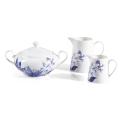 New Bone China Blue Floral Geschirr